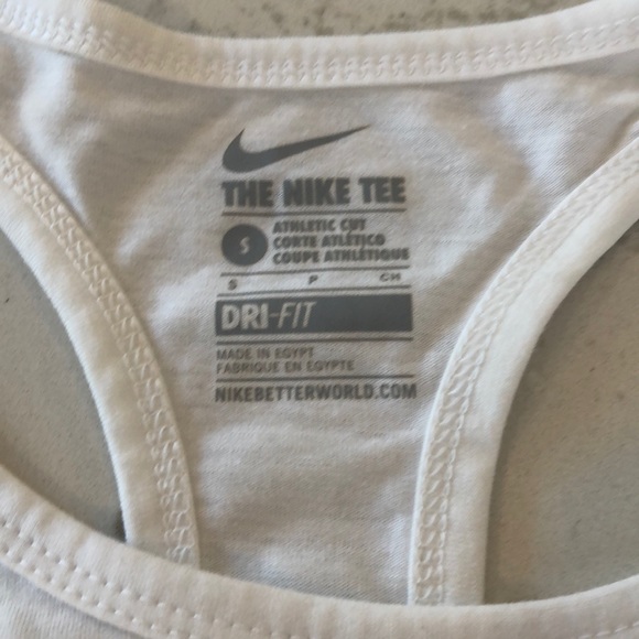Nike White Dri-Fit Training Club Tank - Picture 4 of 5